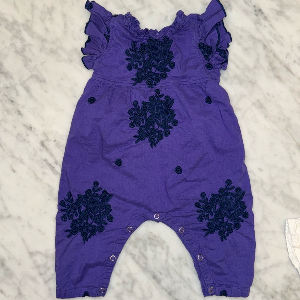 Pink Chicken Purple Romper